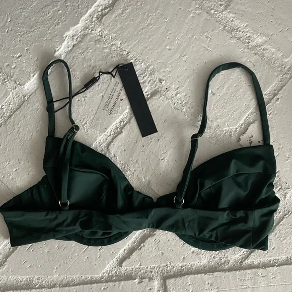 Myra Swim Two Piece Set NWT, Size S Jardin top paired w Hugo bottoms, Color Palm - Picture 8 of 13